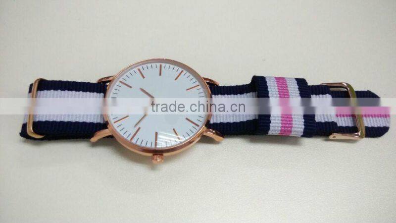 Selling trend Watch Men Women watch with full logo quartz watch clock hour wrist nylon watches