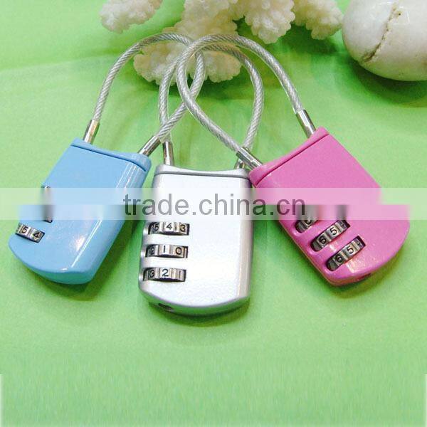 security small retractable combination digital cable lock