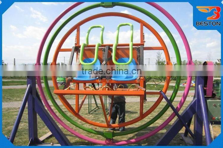 super quality adult thriling park amusement ride 3d electric human gyroscope for sale