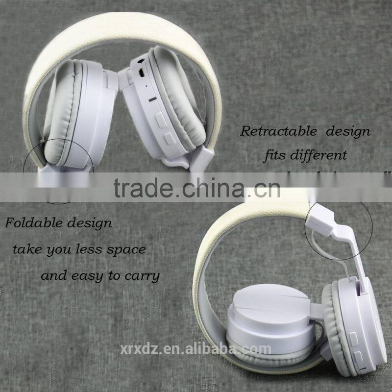 Micr bluetooth earphone headphone wireless mp3 headphone with sd card