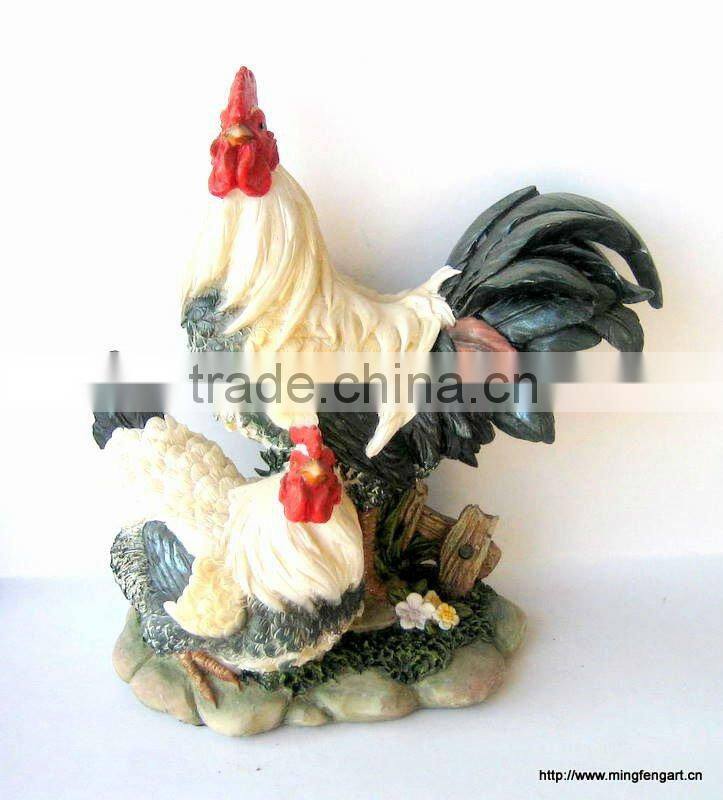 polyresin rooster figuriners decoration craft