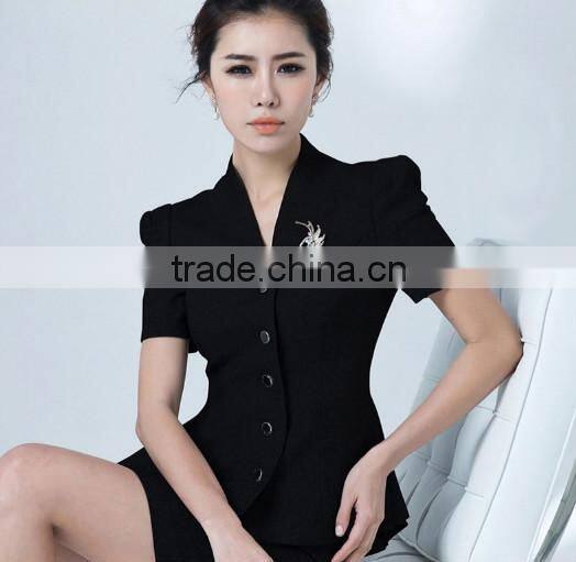 Ladies office wear design / short sleeve office wear lady