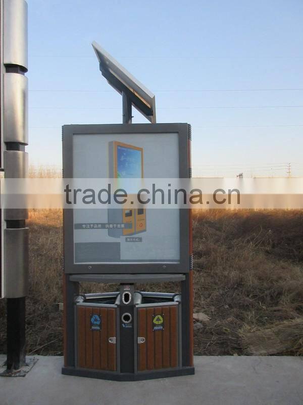 High Quality Environmental Friendly Outdoor Advertising Trash Bin Light box