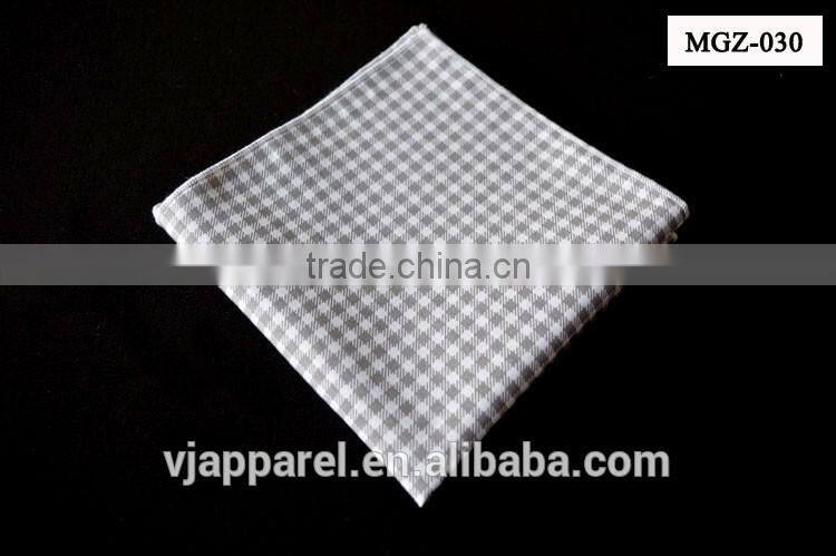 High Quality Chambray Denim Cotton Linen Pocket Square Bandana Handkerchief