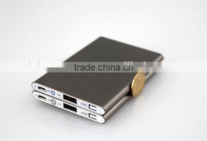 Super thin Lithium polymer battery 2700mah portable power bank charger