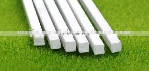 white plastic model square tube in plastic profile