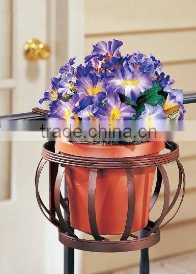 Factory Over the Rail Flower Pot basket Holder hot sell in alibaba