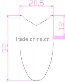 High Quality Carbon Bicycle Tubular Wheelset 38T High stiffness super light chinese carbon Wheel 700c 38mm rim tubular