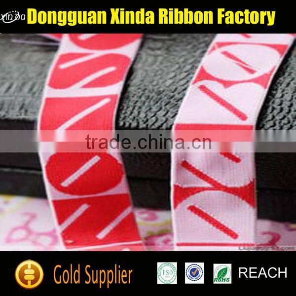 Ribbon Tape Silicone Custom Printed Jacquard Elastic Band