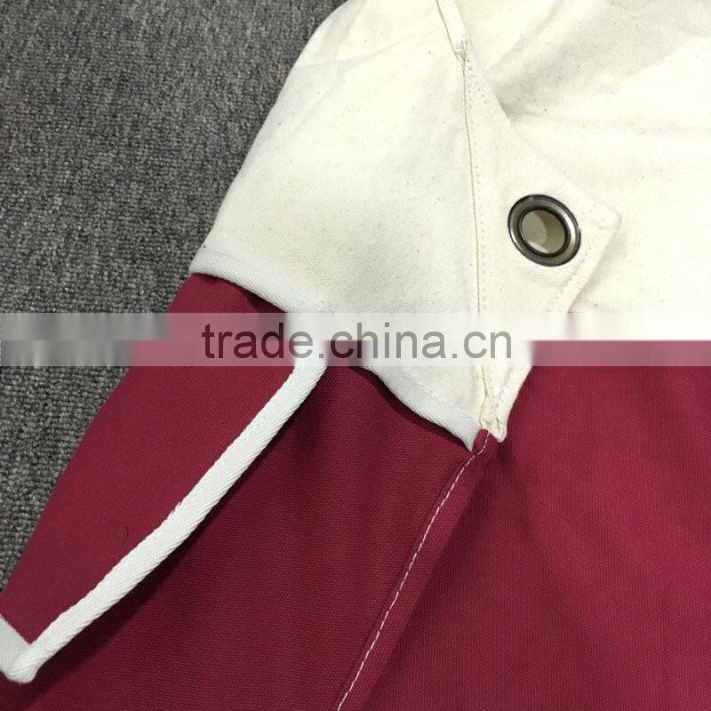 custom hign quality canvas bartenders uniform apron with towel loop