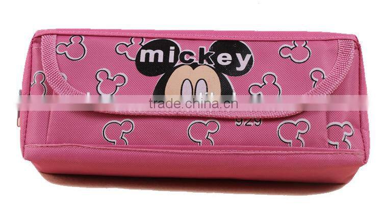 Kids daily school pencil case cheap canvs pen bag for sale