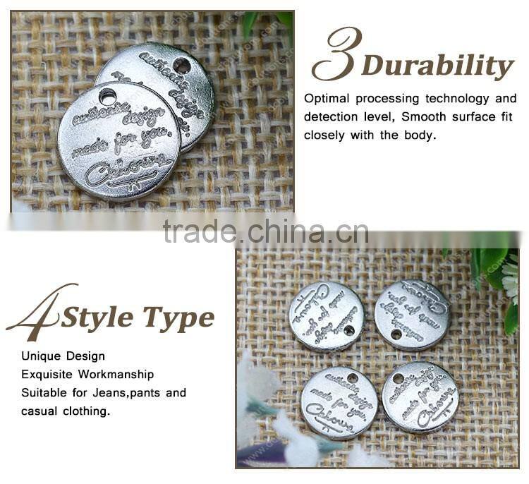 Widely Used Metal Name Plates for Garment