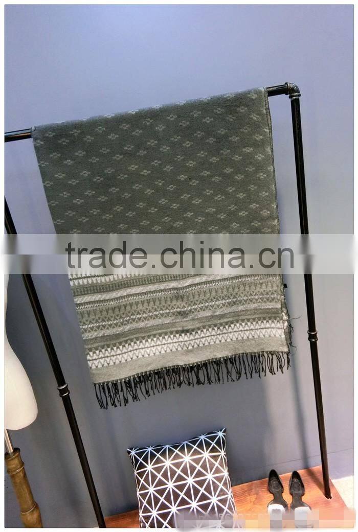 New Nepal Block Poncho Cape Blanket Scarf Wrap Heavy Warm