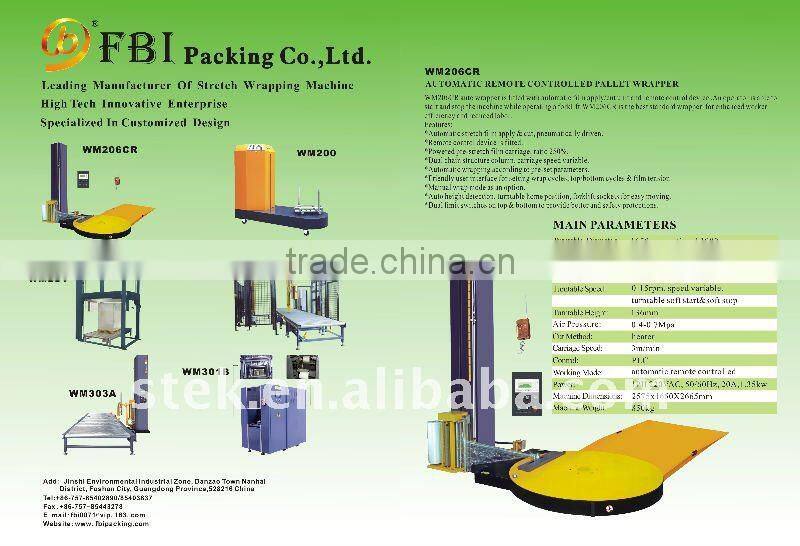 WM207CR Automatic Remote Controlled Wrapping With Top Sheet Dispensing Machine