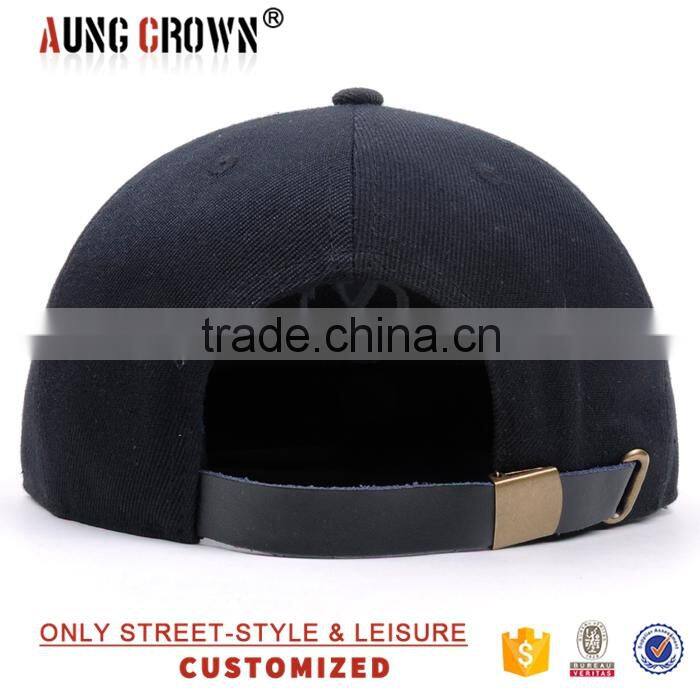 custom leather brims snapback manufacturer in China design snapback