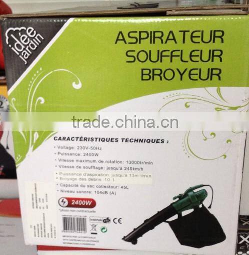 Electric blower vacuum