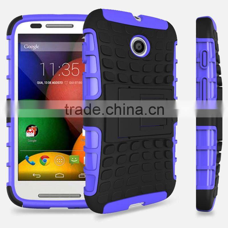 PC TPU Stand hybrid case cover for Motorola Moto E