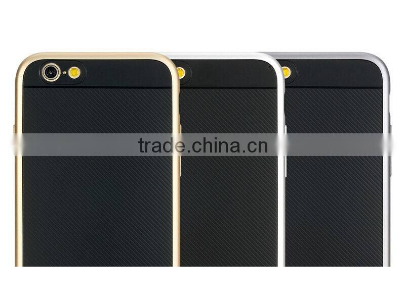 Rock kani series Metal bumper+TPU back cover for apple iphone 6
