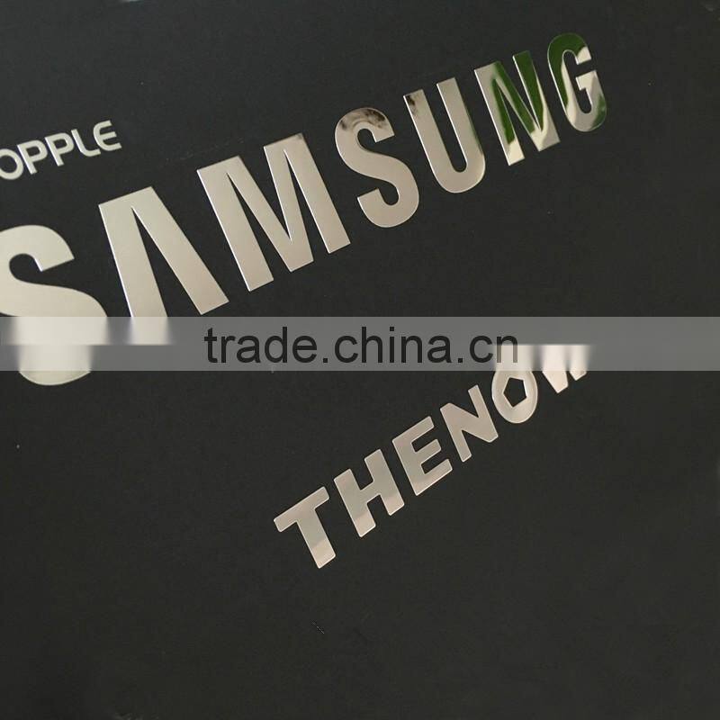 china factory small metal english acrylic 3d logo design letter