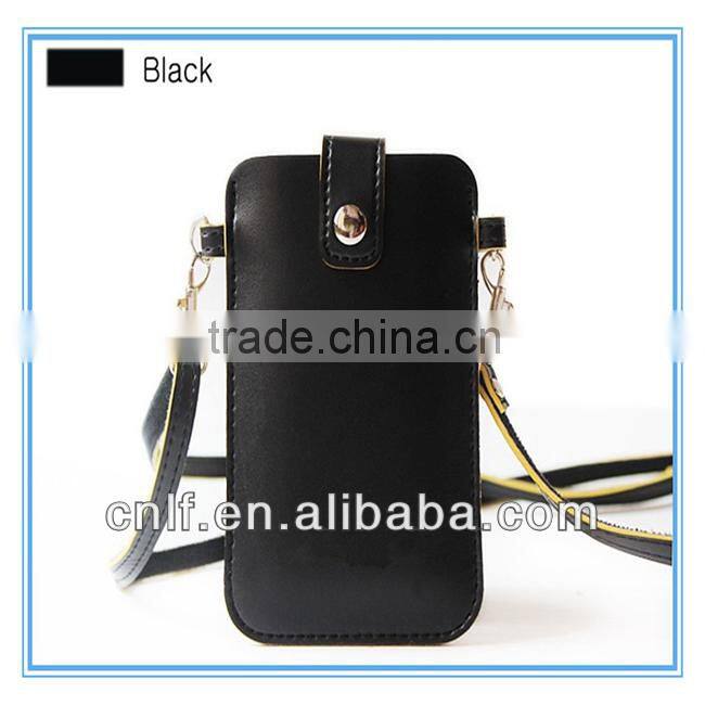 PU Cell Phone, Mobile Phone Neck Hanging Bag