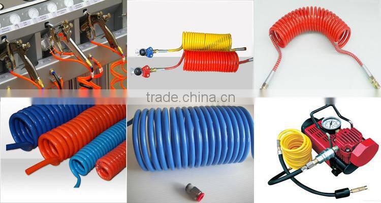 PU pneumatic coil hose with fittings