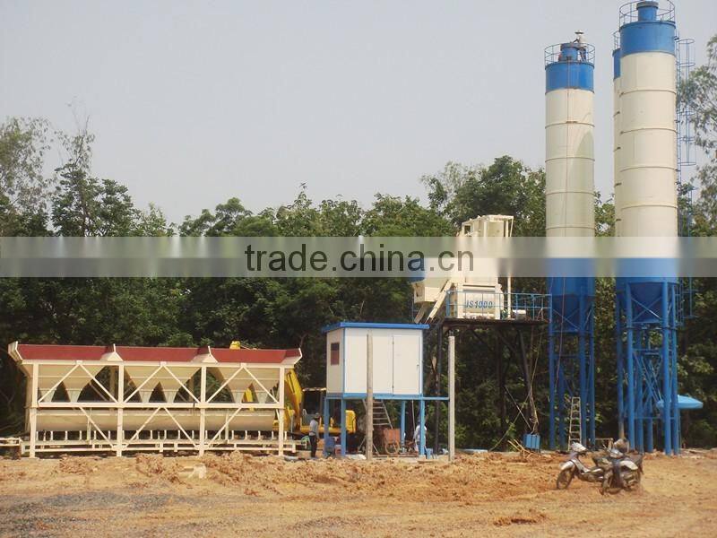 CE certificated HZS25 -HZS240stationary concrete batching plant cememt mixing machine with capacity from 25 m3/h to 420m3/h
