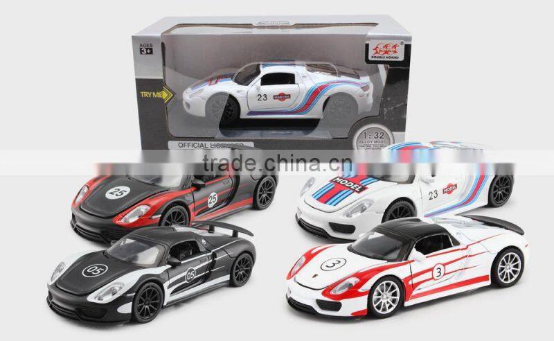 1:32scale open door car toy with sounds and lights