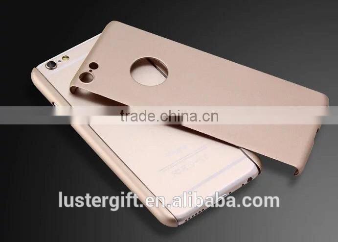 360 degree whole protective phone case with tempered glass screen protector for iPhone