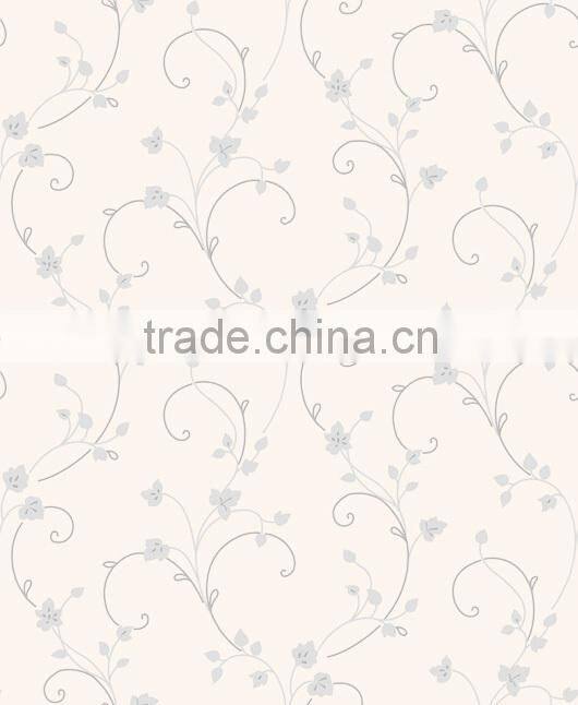 Beautiful pink flower pattern wallpaper for home decoration