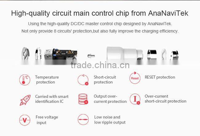 Roidmi wholesale multi-function Fashional Design Bluetooth 2 port wireless usb Electric car charger with output 5V 2.4A 2nd gen