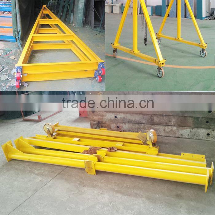 5 ton small gantry crane for Indoor use