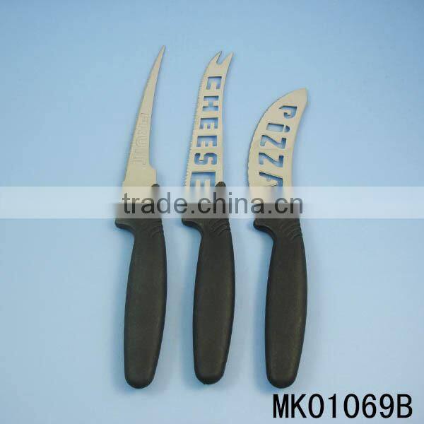 3 pcs pizza and cheese knife