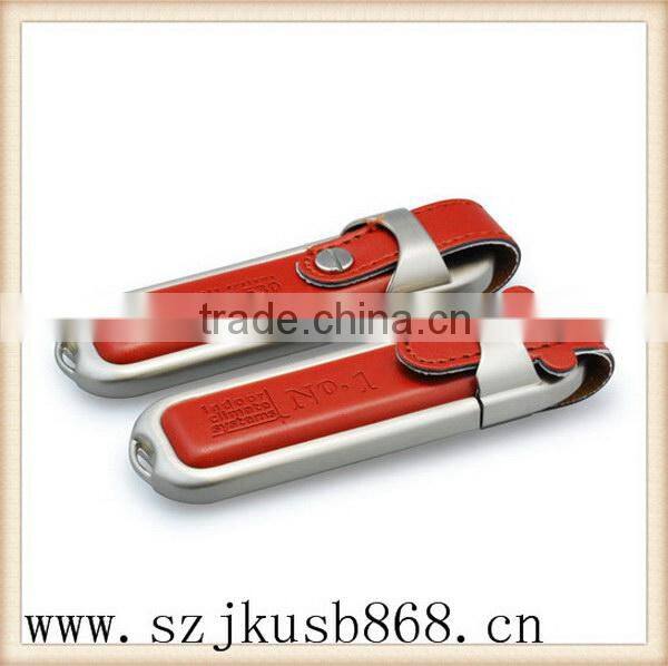 Discount beautiful oem new style leather usb flash device