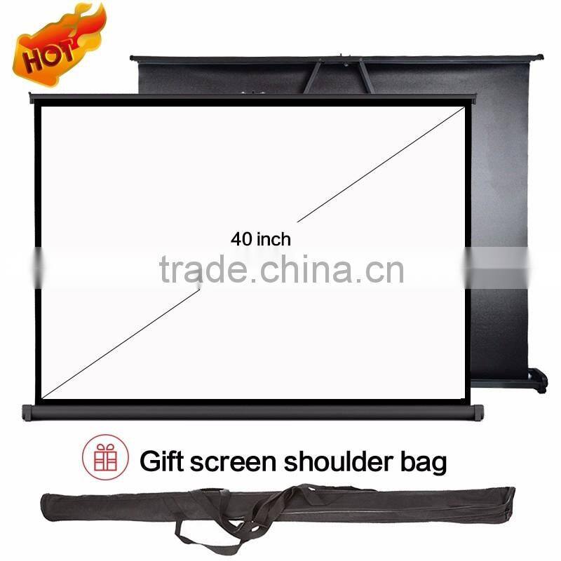 Factory Direct ROHS V40" 40 inch Matt White 4:3 Portable Desk Projector Screen Table Screen for Traveling Hiking Meeting