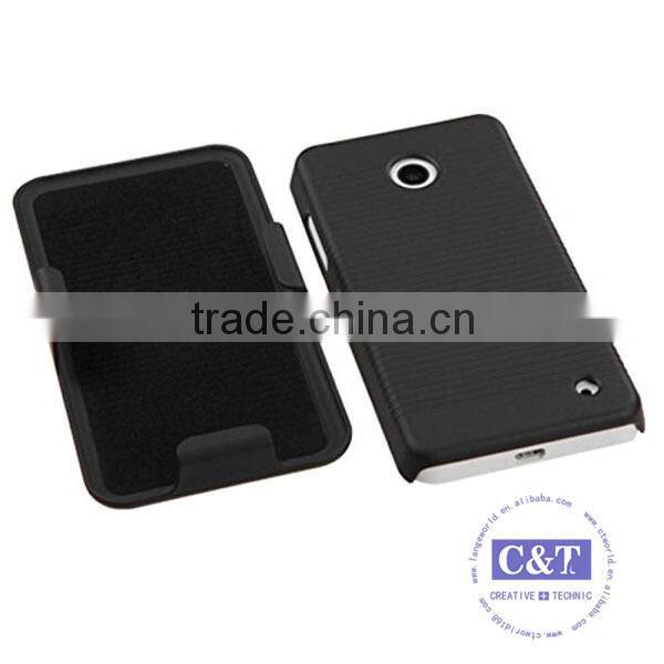 C&T Hard plastic kickstand armor case for nokia lumia 630 635