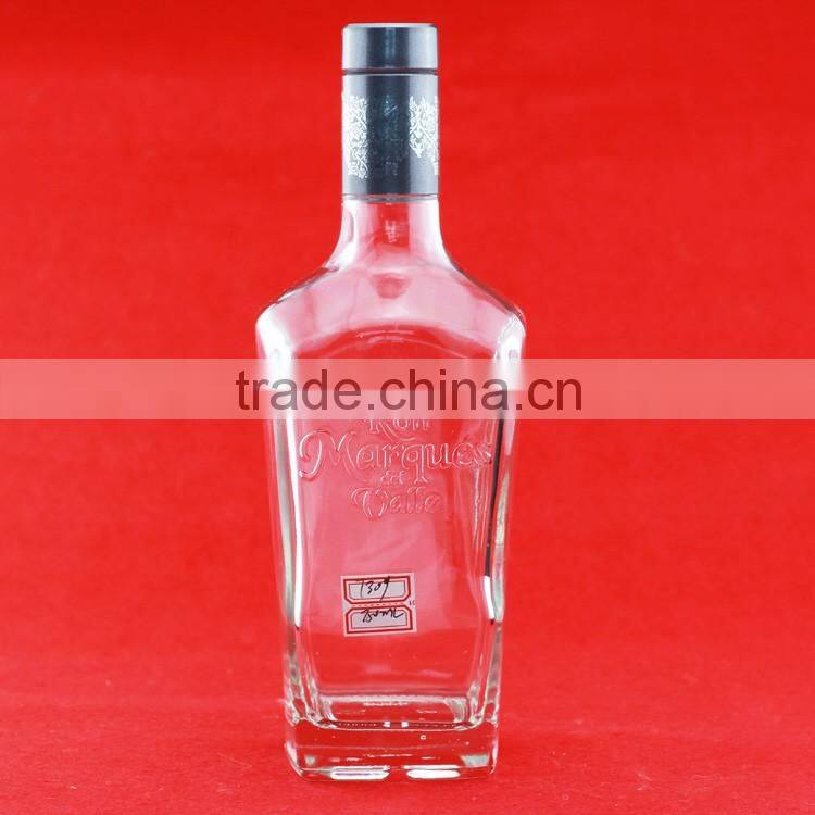 New design glass bottle for liquor empty champagne bottle 16oz wholesale glass bottle