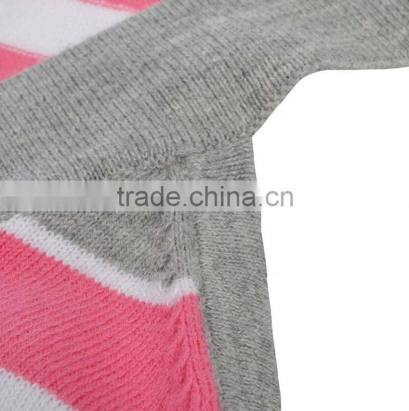Womens Ladies Striped Sleeveless Round Neck Sweater Vest