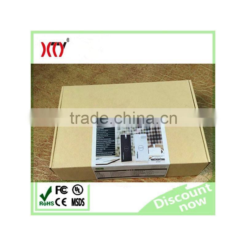 2500mAh lithium polymer battery credit card super slim Power Bank with built-in cable for phone digital device charger