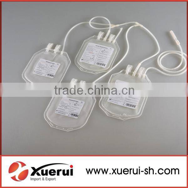 disposable empty blood transfusion bag