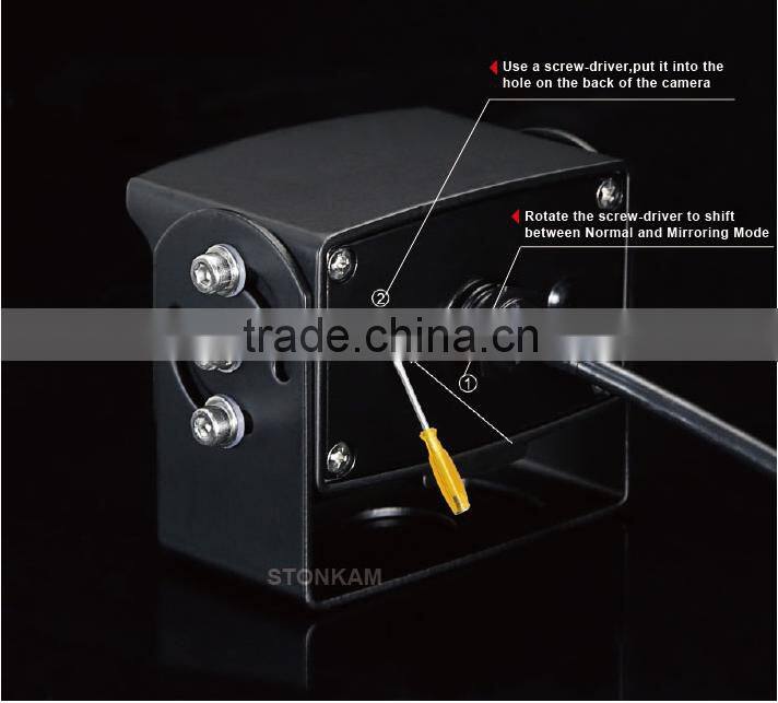 7" Digital car rear view system with touch button