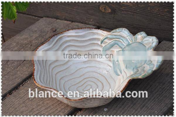 ceramic marine design candy bowl 3d crab shape