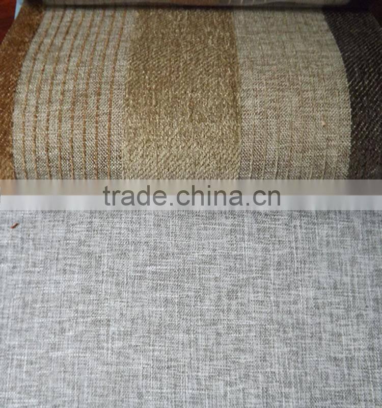 Shaoxing curtain factory restaurant club stripe jacquard chenille curtain fabric