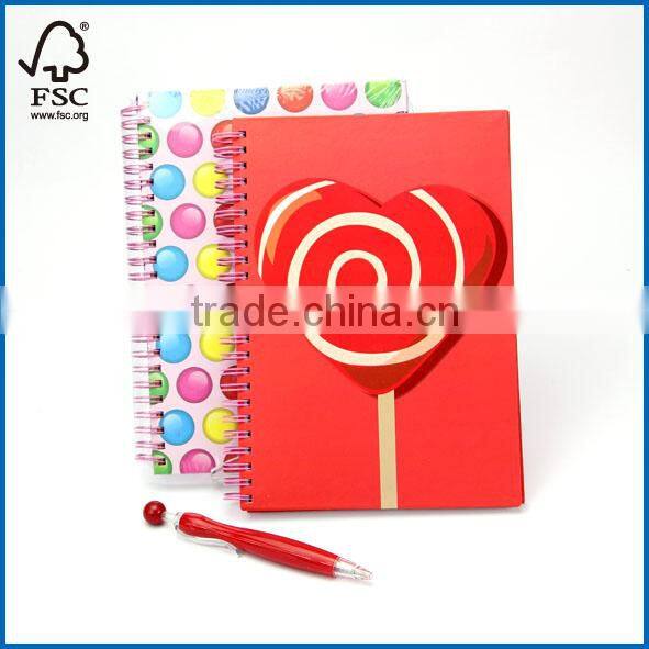 Harcover Ruled Notebook and Pen Gift Set