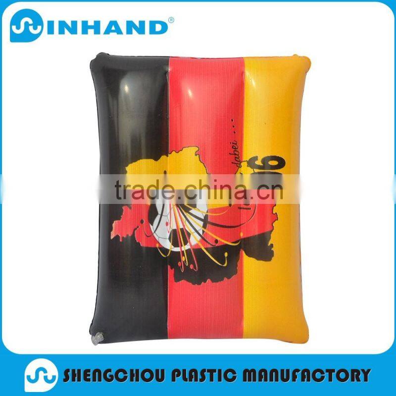 ASTM Approved Wedge PVC Inflatable Camping Pillow/air bed pillow/small pillow for kids