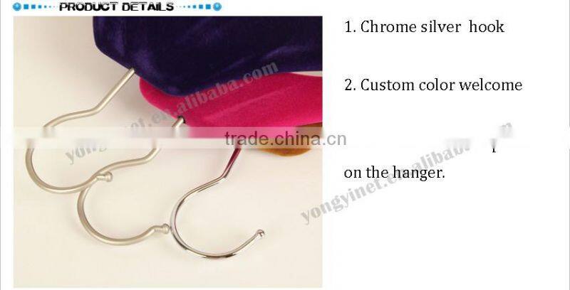 black velvet covering shirts hangers
