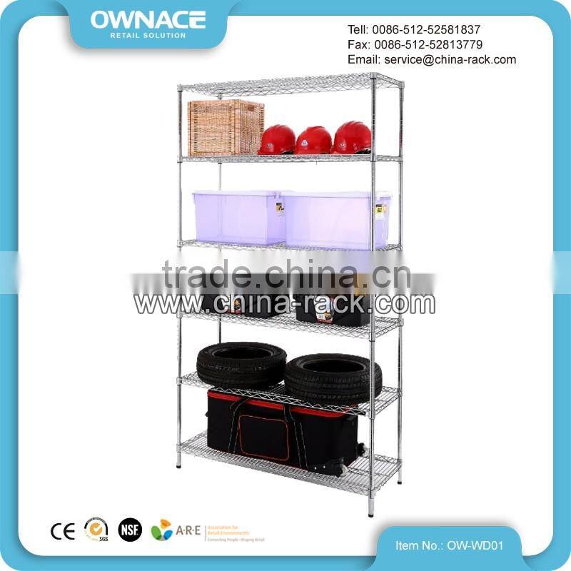 Chrome Wire Shelving Rack, Wire Shelf Storage, Chrome Shelving System
