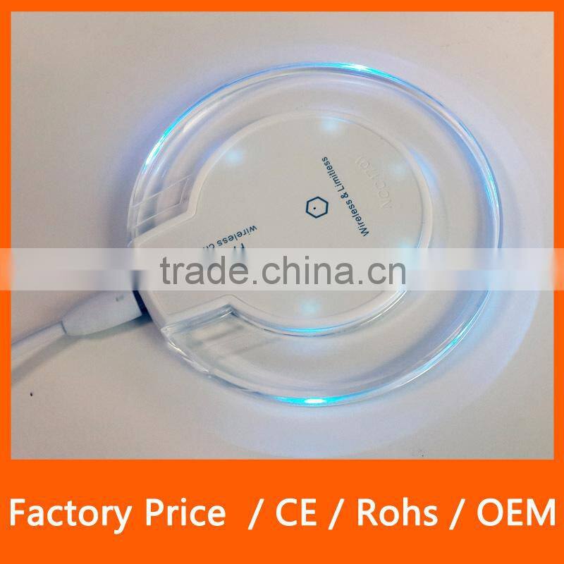 New Hot Selling Ultra Thin High Speed Wireless Charger Coil Charger for Samsung Galaxy S6 Edge
