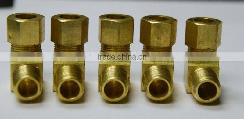 Brass 90 degree Ferrule Male Elbow