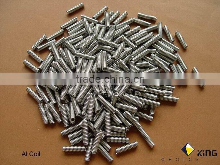 Aluminum Coils as Evaporants Al wire