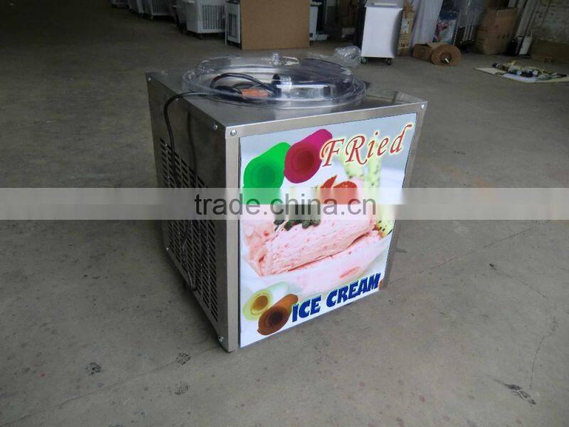 factory supply flat big pan fried ice cream machine with low price promotion before summer